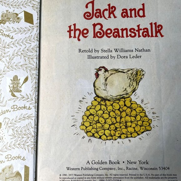Jack and the Beanstalk Little Golden Book 1990 Childrens Book Fairy Tale u - Picture 4 of 8